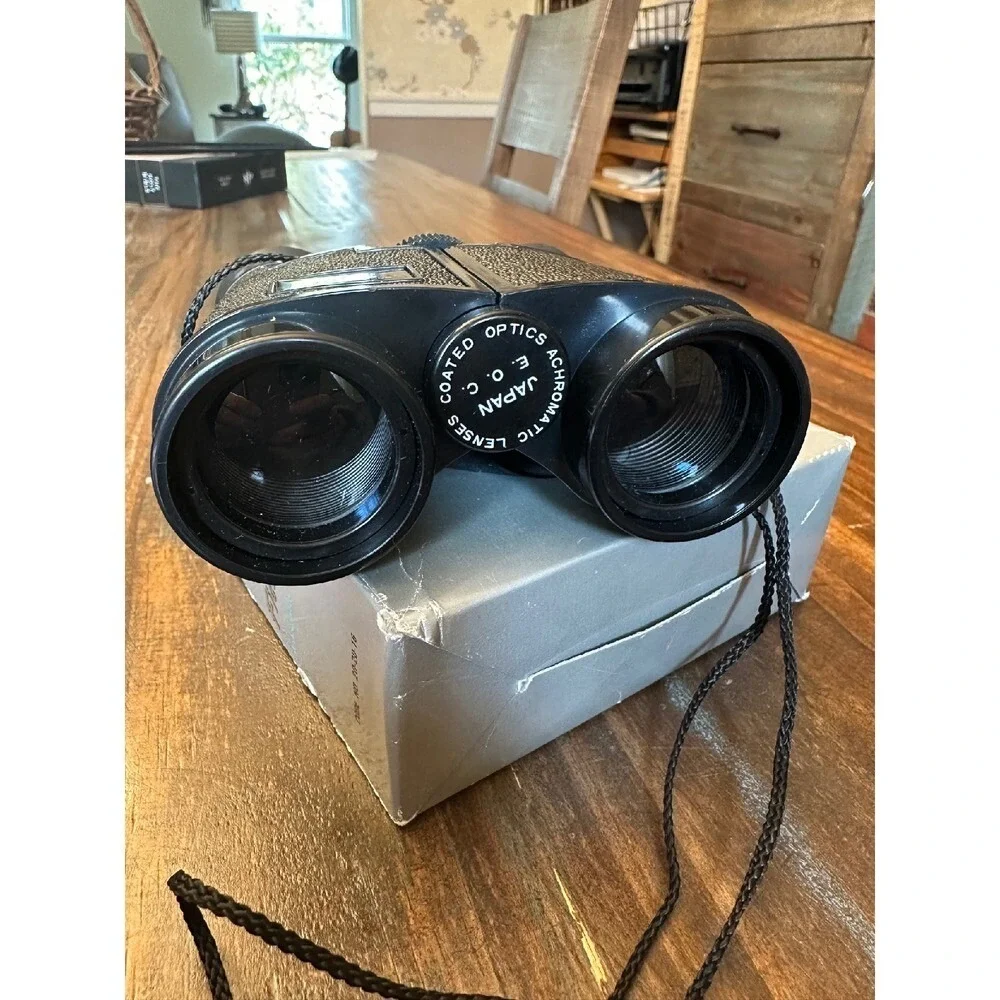 Focal Field‎ Glass Binoculars 3.5x30mm Compact Optics Coated Lenses w/ Case